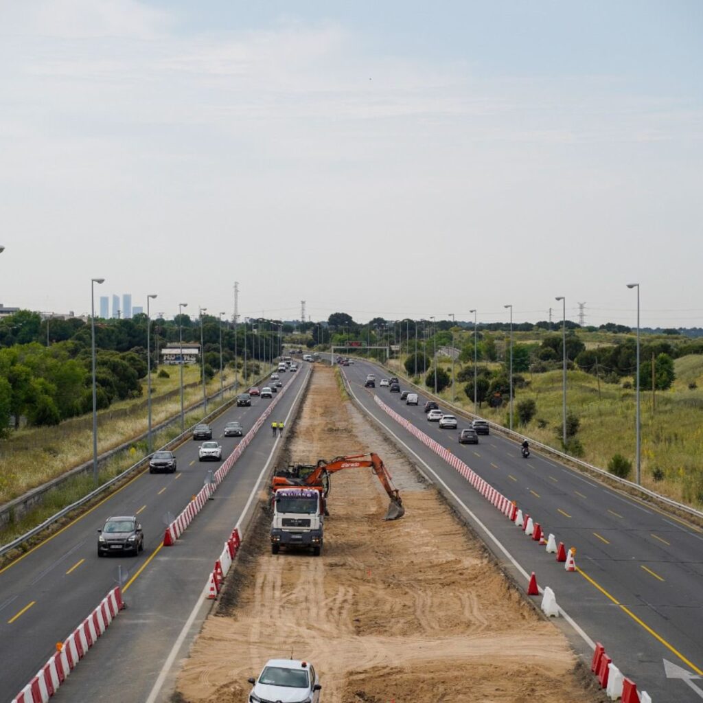 Tráfico condicionado en la M-607 por obras en sentido Colmenar Viejo