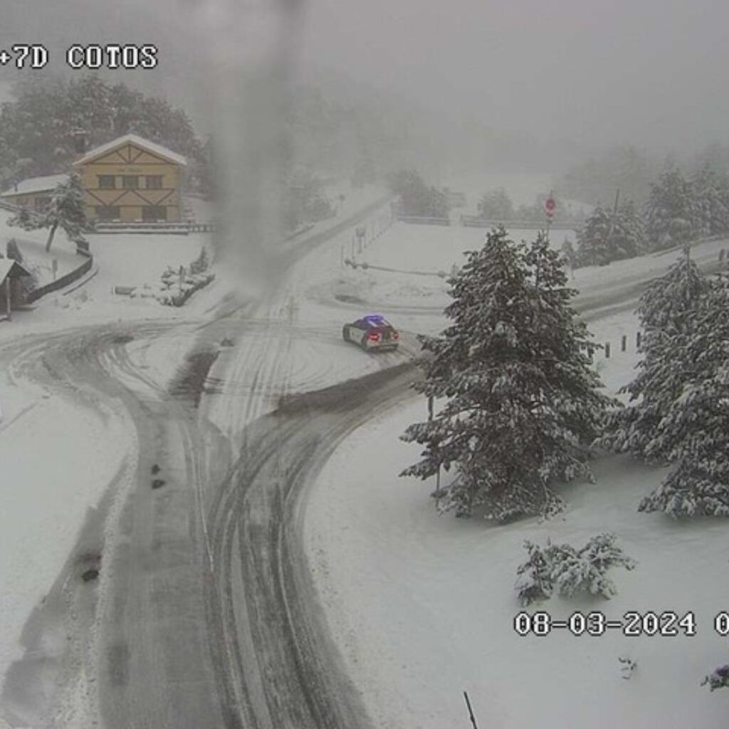 La AEMET activa aviso amarillo por nieve en la Sierra de Madrid