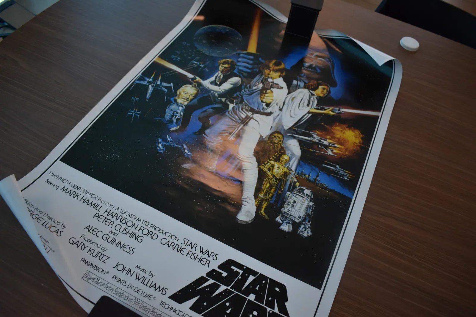 Poster de Star Wars perteneciente a la subasta